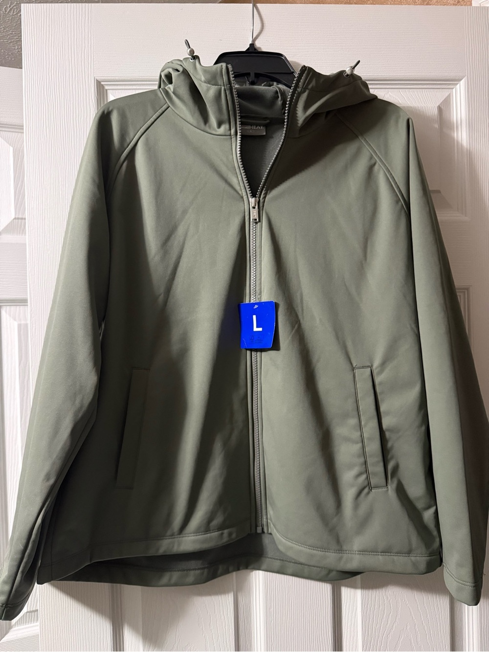 32 Degrees Olive Hooded Lightweight Full-Zip Jacket
